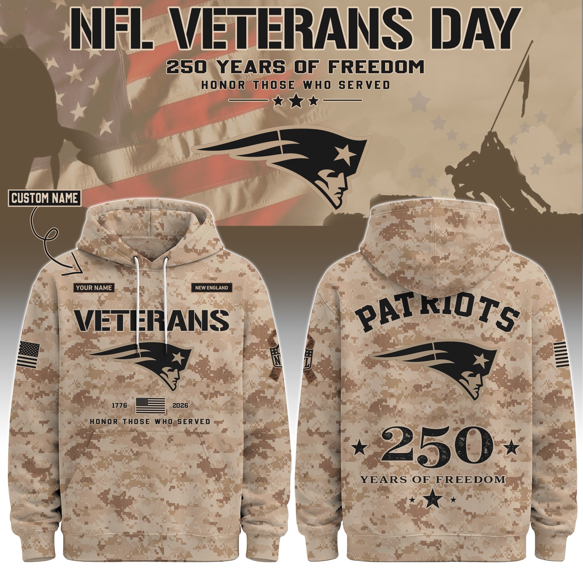Musemora - Unisex New England Patriots Hoodie