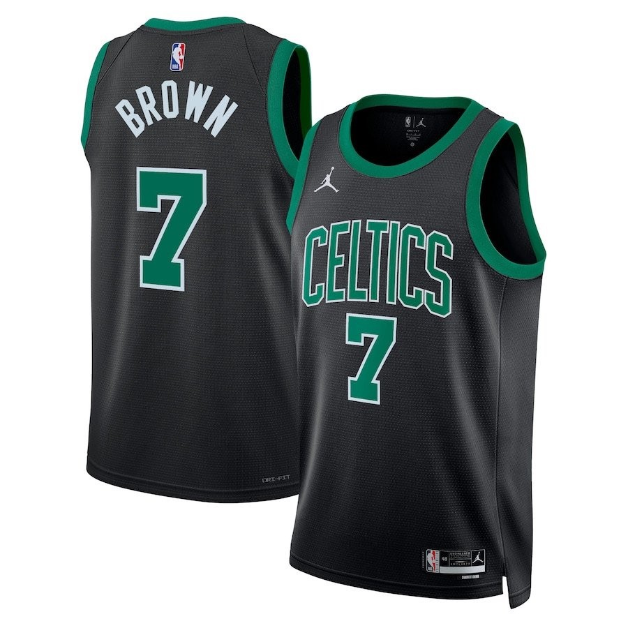Jaylen Brown 7 Boston Celtics Unisex Swingman Jersey Statement Edition Black
