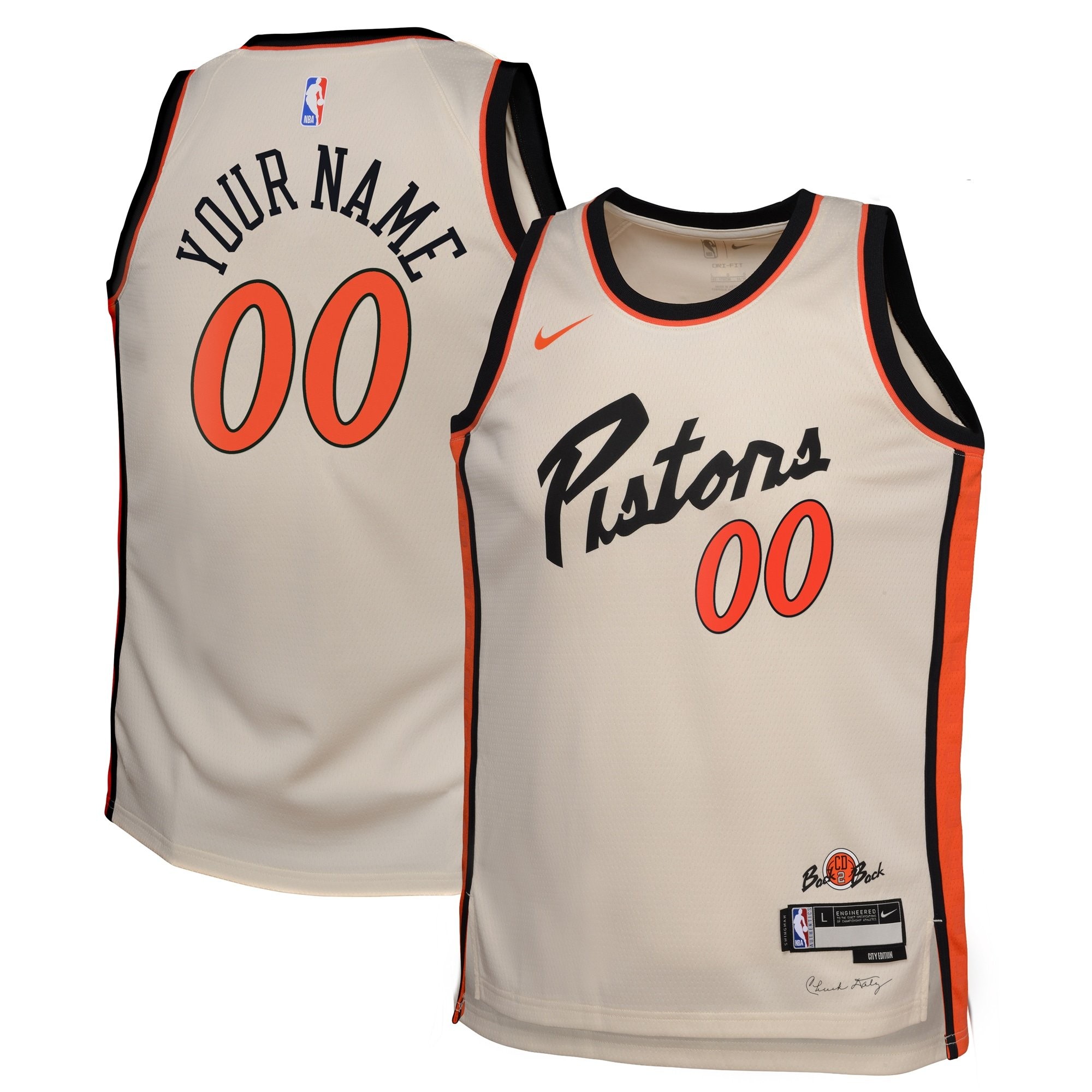 Detroit Pistons City Edition Swingman Jersey 2024 Custom Youth Multicolor