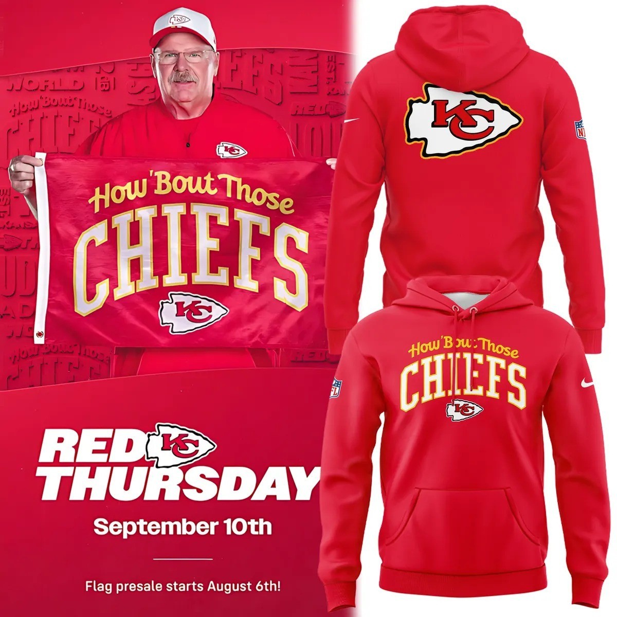 Musemora - Unisex Kansas City Chiefs Hoodie - Football