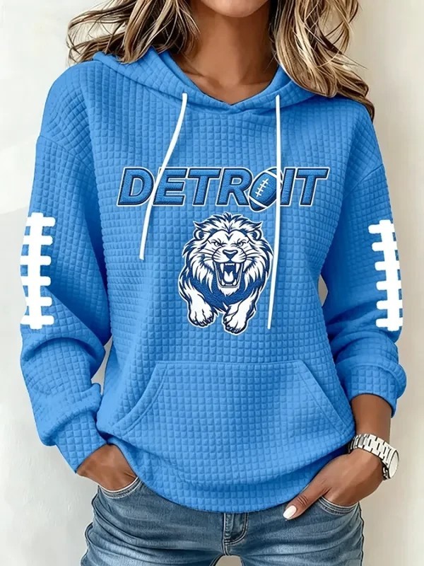 Musemora - Unisex Detroit Lions Hoodie - Game Day Football