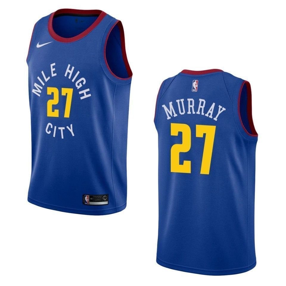 Men's Denver Nuggets Jamal Murray 27 Statement Swingman Jersey Blue