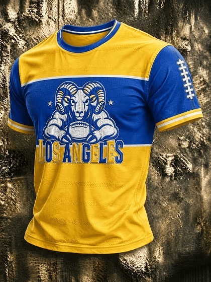 Musemora - Men's Los Angeles Rams T-Shirt - Game Day Football