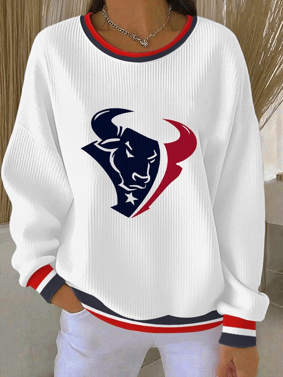 Musemora - Unisex Houston Texans Sweatshirt - Game Day Mascot