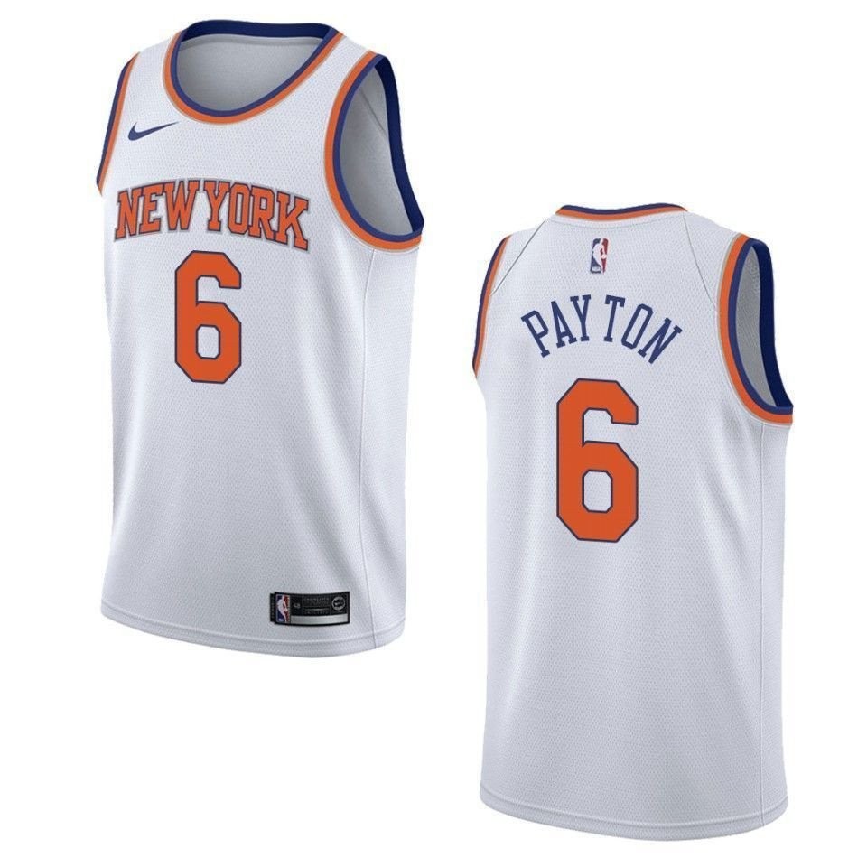 Men's New York Knicks Elfrid Payton #6 Association Swingman Jersey White