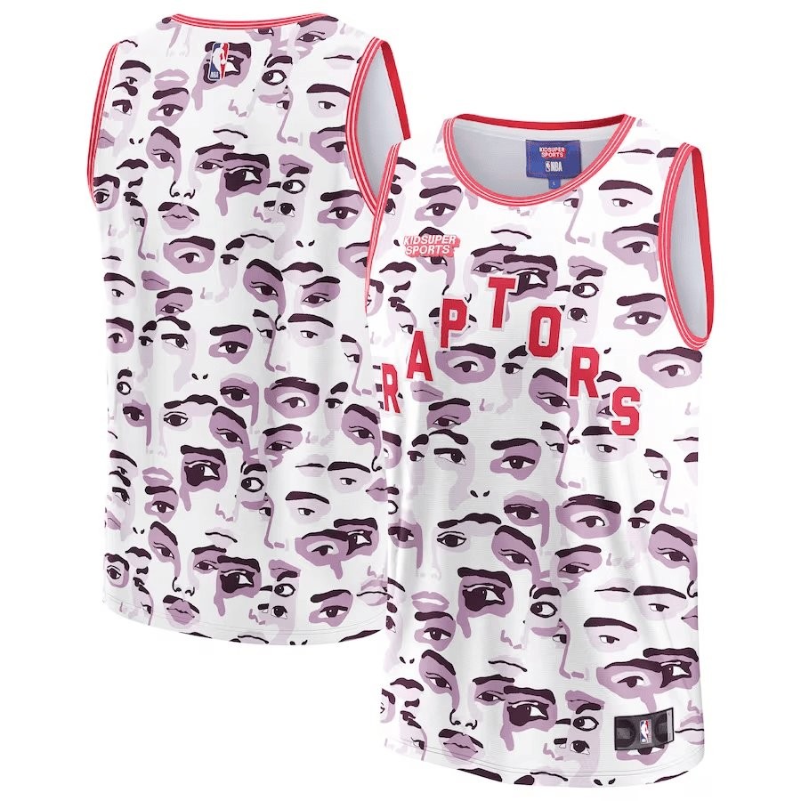 Toronto Raptors NBA & KidSuper Studios Unisex Hometown Jersey - White