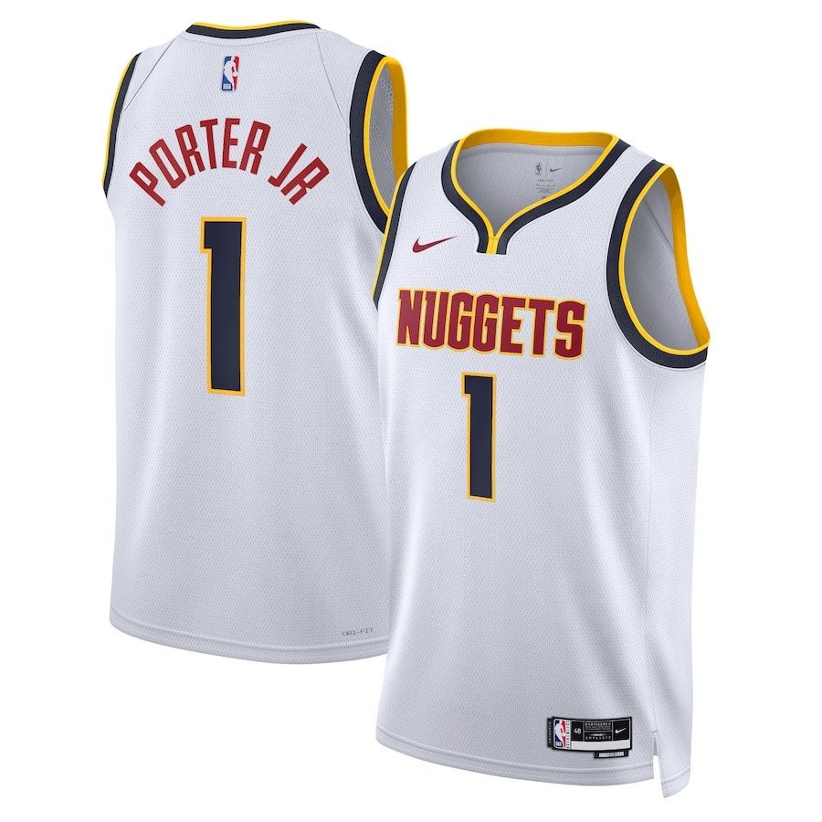 Michael Porter Jr. #1 Denver Nuggets Unisex Swingman Jersey Association Edition White