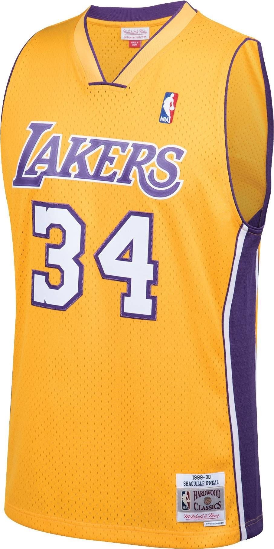 Mitchell Ness Men's Los Angeles Lakers Shaquille O'neal 34 Swingman Jersey - Image 2