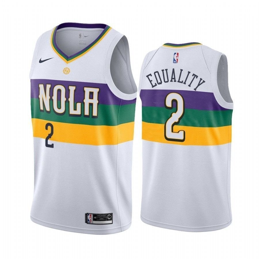 Men's Lonzo Ball Equality Pelicans City Edition Basketball Jersey Multicolor S-3XL