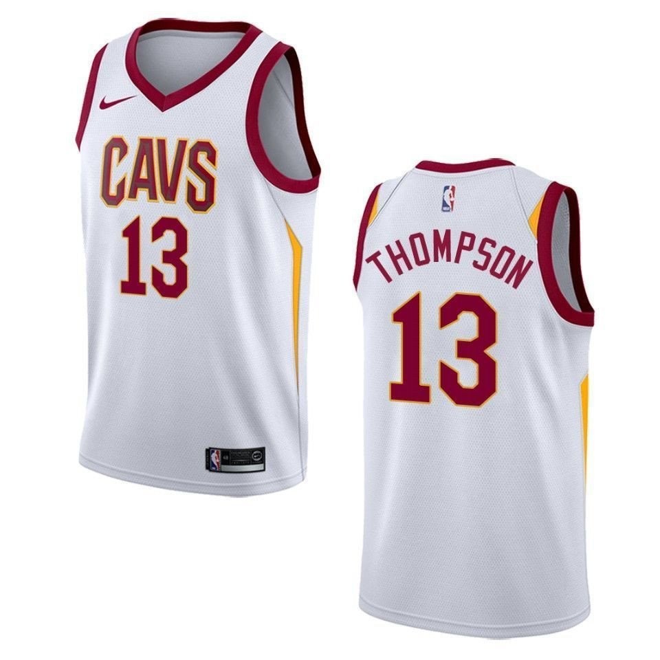 Men's Cleveland Cavaliers Tristan Thompson #13 Association White Swingman Jersey