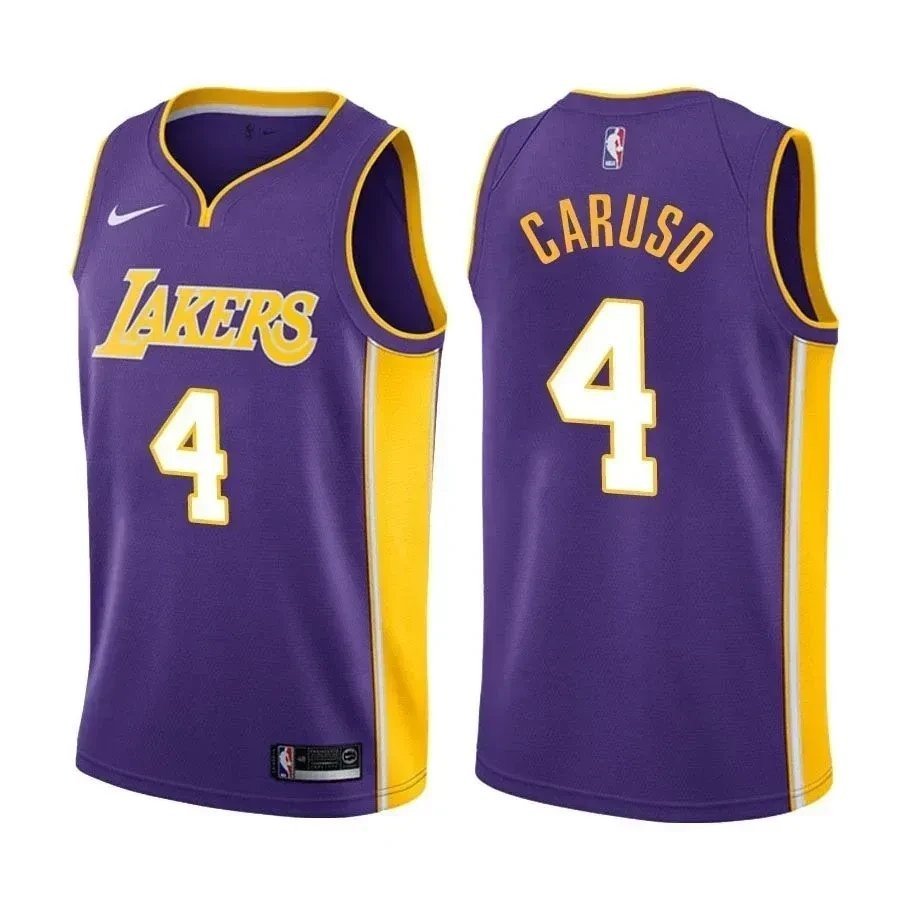 Men's Alex Caruso Lakers #4 Statement Purple Basketball Jersey S-3XL