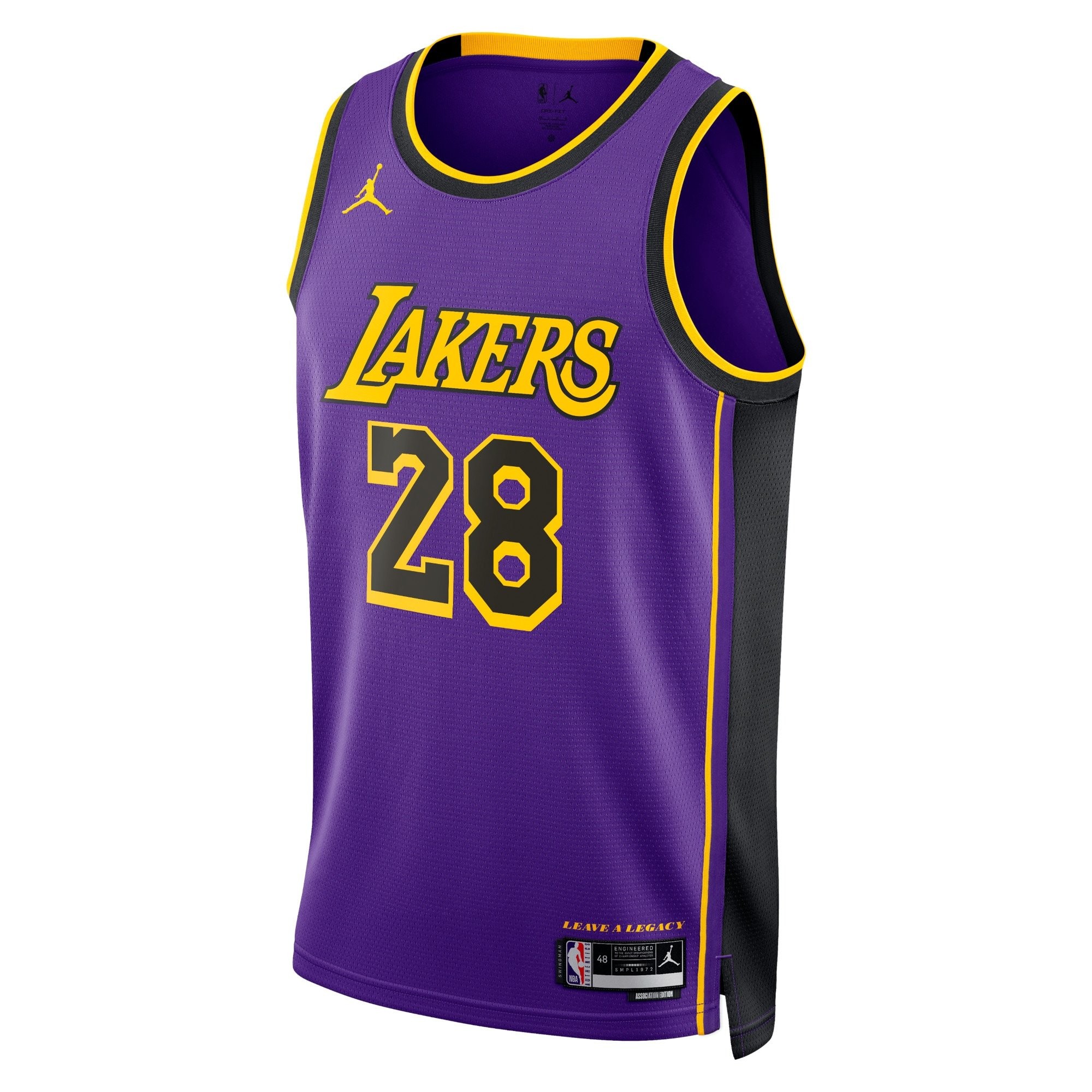 Los Angeles Lakers Jordan Statement Edition Swingman Jersey Purple Rui Hachimura Unisex