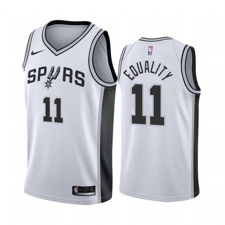 Men's Bryn Forbes Equality Spurs Association Multicolor Jersey - 100% Polyester, Sizes S-3XL