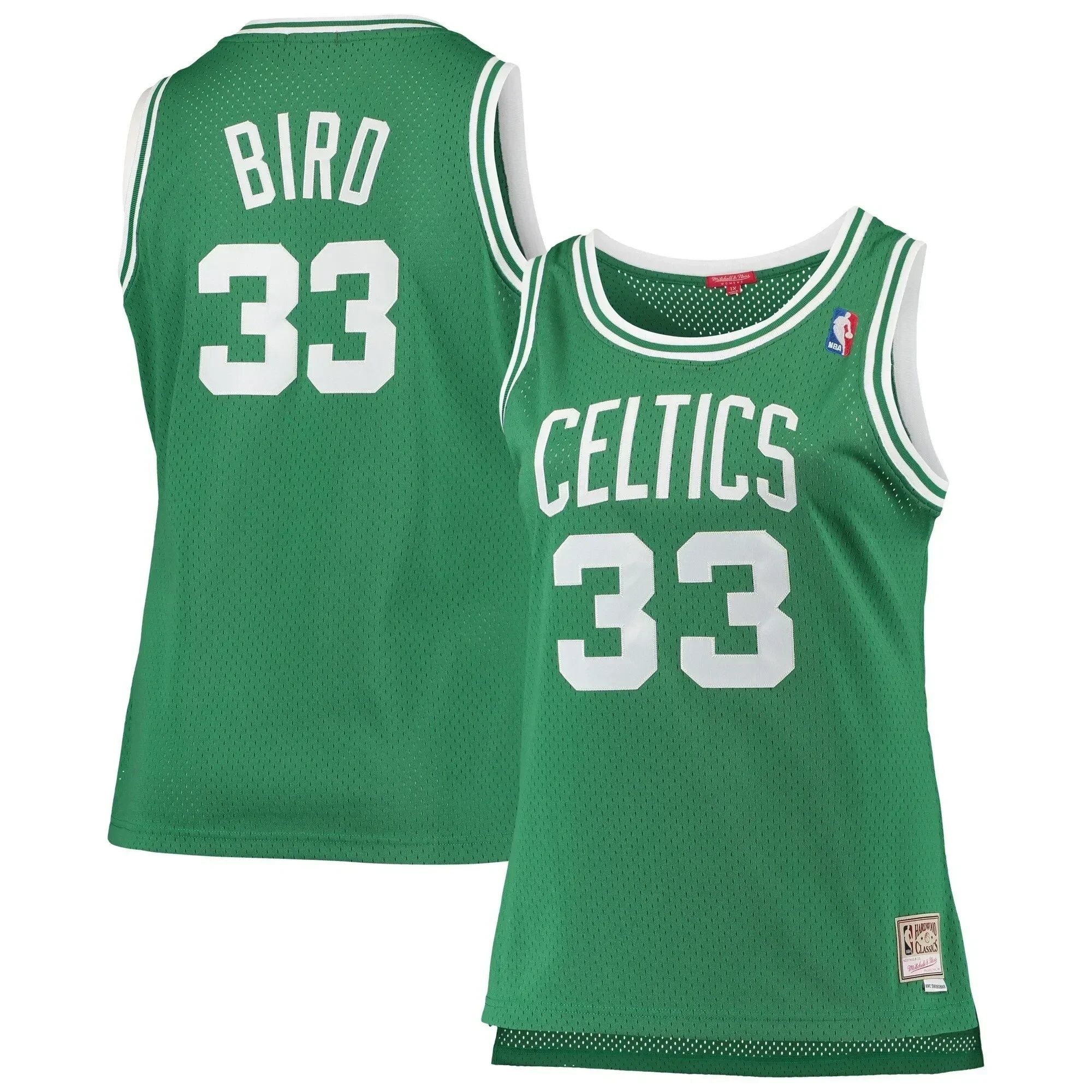 Larry Bird Boston Celtics Mitchell & Ness Women's Plus Size Swingman Jersey Kelly Green