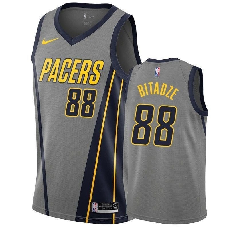 Men's Indiana Pacers Goga Bitadze 88 City Edition Basketball Jersey - Multicolor