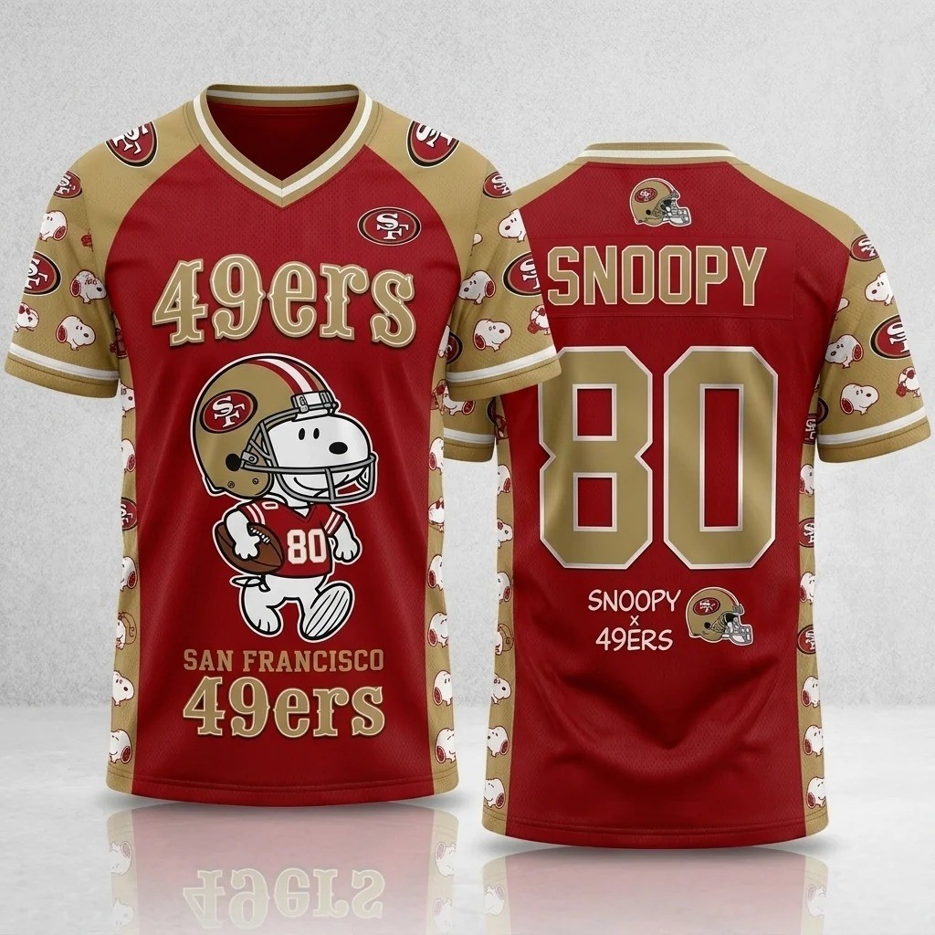 Musemora - Unisex San Francisco 49ers Jersey - Game Day Football