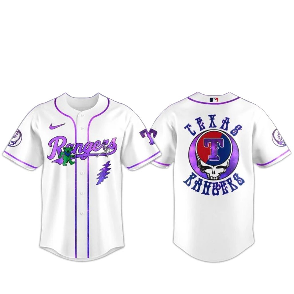 Texas Rangers Grateful Dead Night 2026 Baseball Jersey