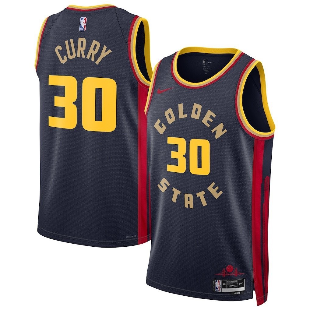 Stephen Curry 30 Golden State Warriors Unisex 2024/25 City Edition Swingman Jersey Navy