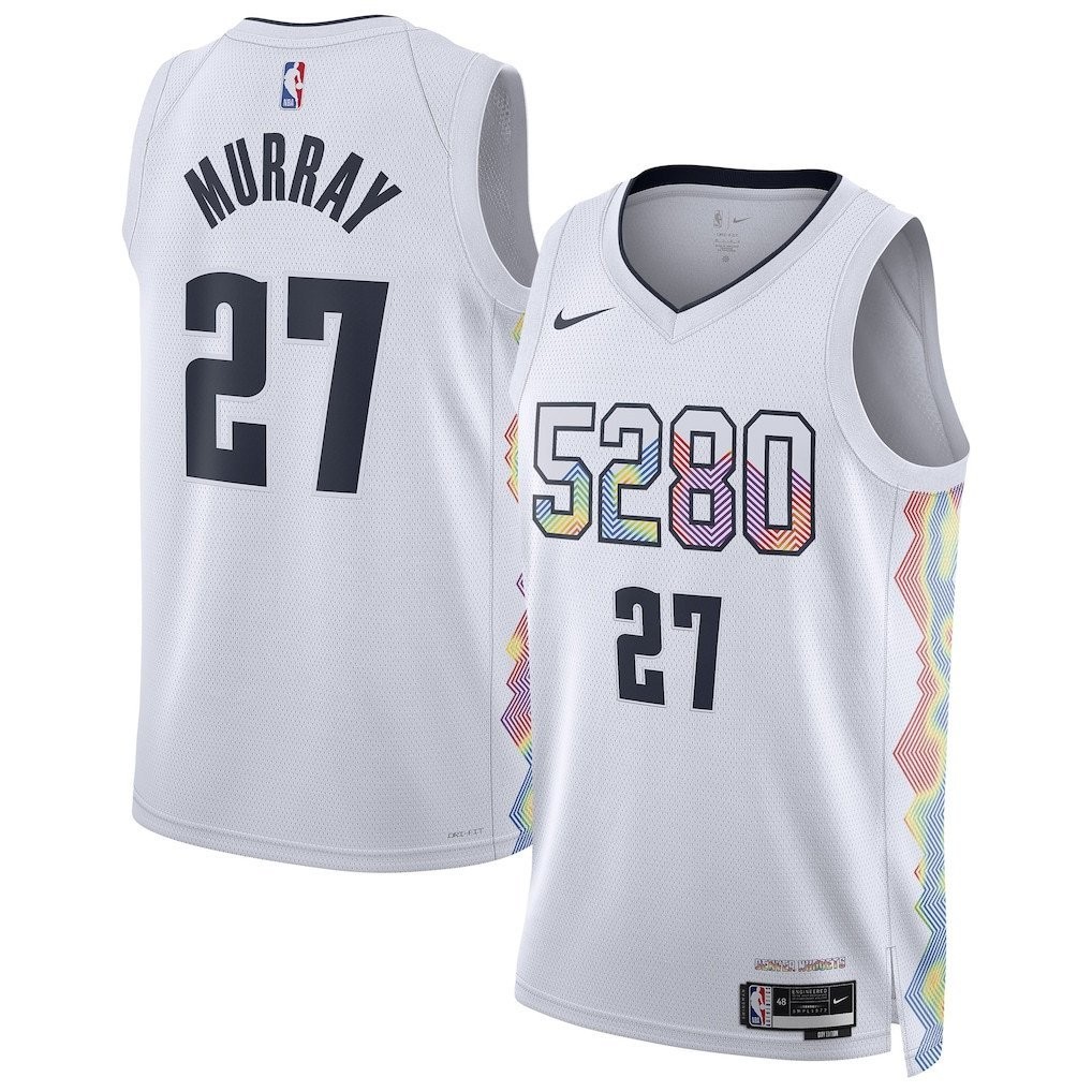 Jamal Murray 27 Denver Nuggets Unisex 2024/25 City Edition Swingman Jersey - White