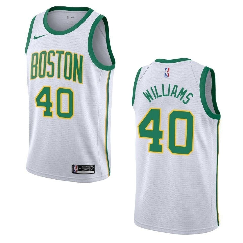 Men's Boston Celtics 40 Grant Williams City Swingman Jersey White