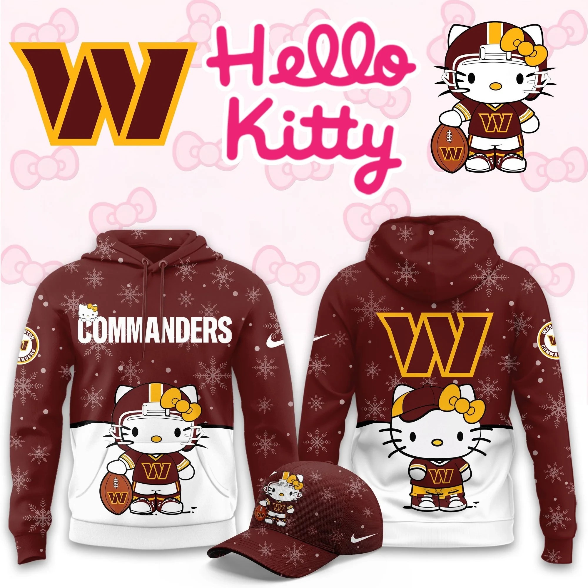 Musemora - Unisex Washington Commanders Hoodie - Fan Gear