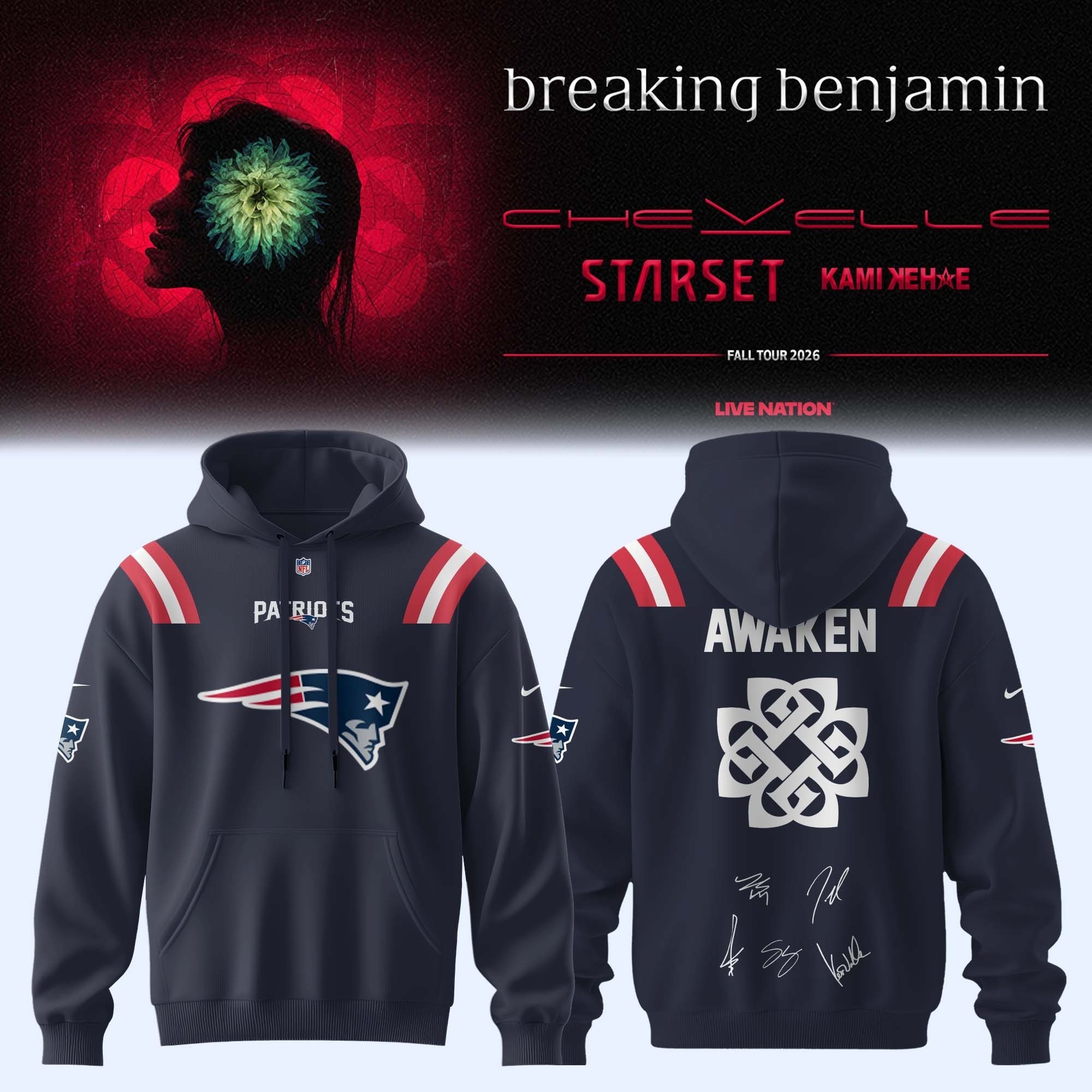 Musemora - Men's New England Patriots Hoodie