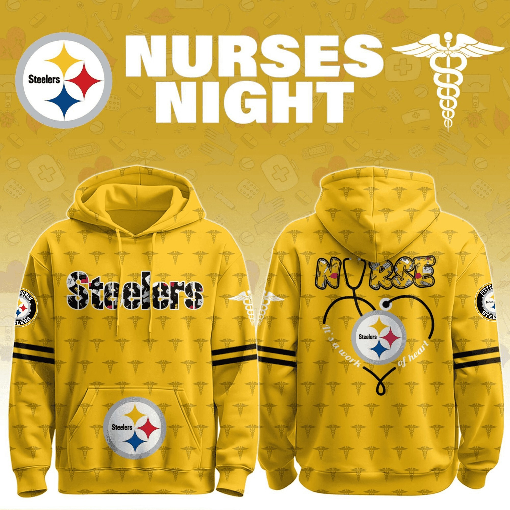 Musemora - Unisex Pittsburgh Steelers Hoodie