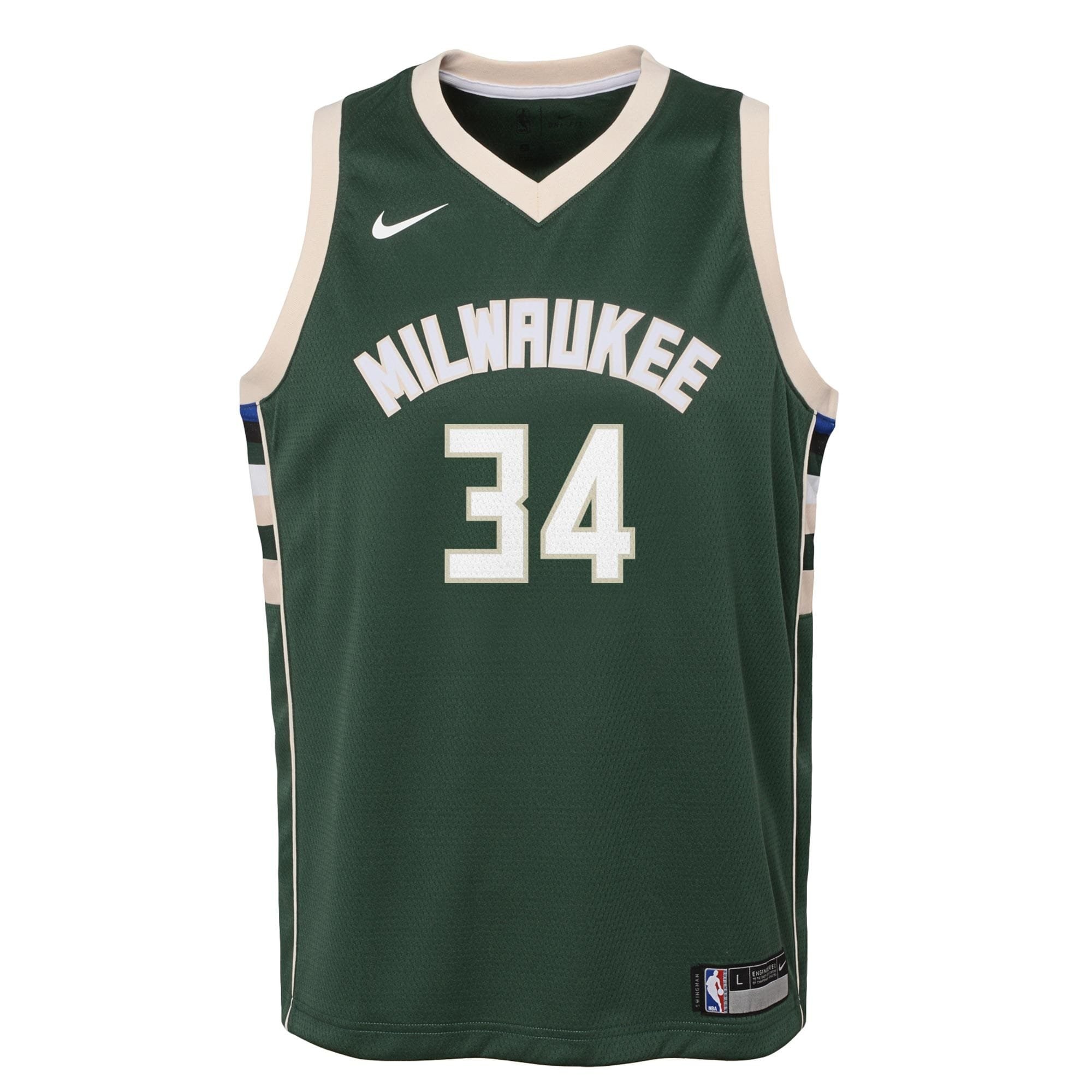 Milwaukee Bucks Giannis Antetokounmpo Icon Swingman Youth Jersey Multicolor S-3XL