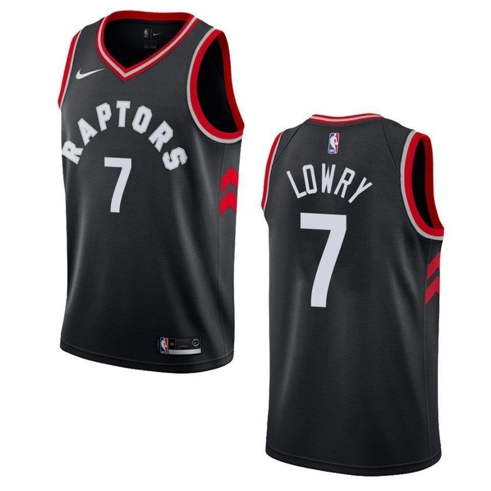 Men's Toronto Raptors Kyle Lowry 7 Statement Swingman Jersey Black