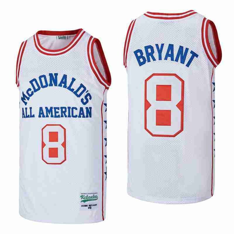 Kobe Bryant 8 McDonald's Throwback Swingman Jersey White Multicolor Unisex