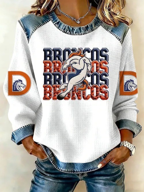 Musemora - Unisex Denver Broncos Sweatshirt - Football