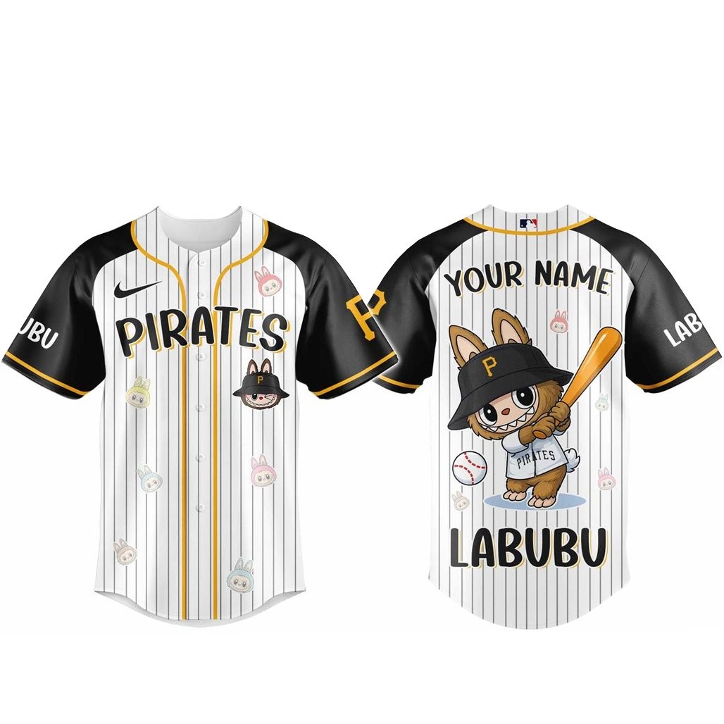 Custom Name Pittsburgh Pirates x Labubu Game Night 2026 Baseball Jersey