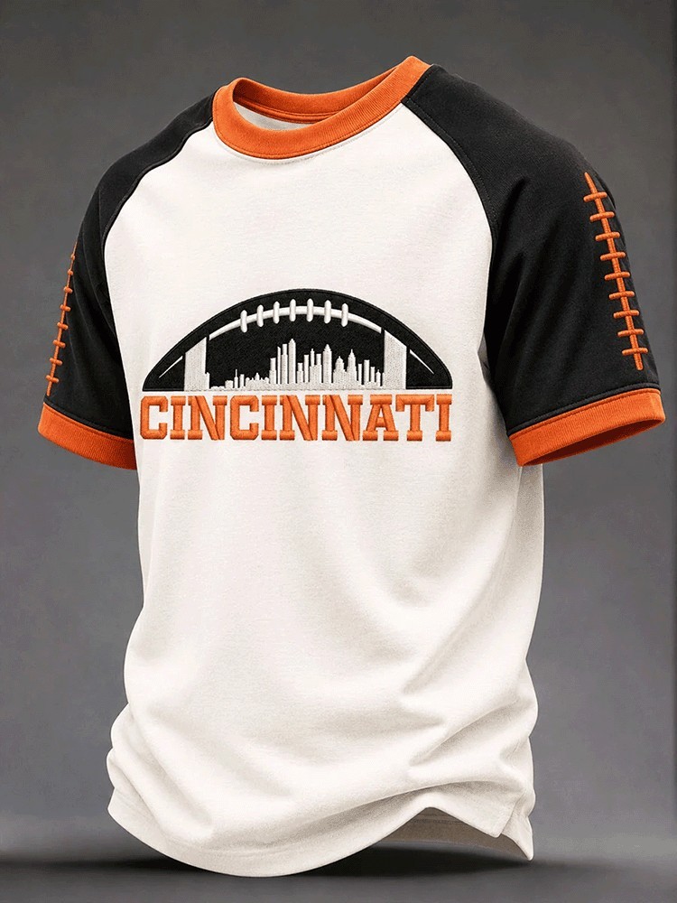 Musemora - Men's Cincinnati Bengals T-Shirt - Game Day Football