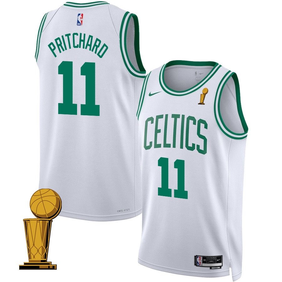 Payton Pritchard #11 Boston Celtics 2024 Finals Champions Swingman Jersey Association Edition White