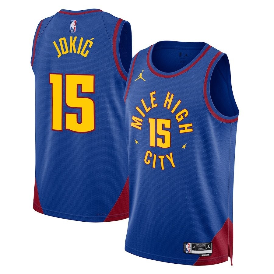 Nikola Jokic 15 Denver Nuggets Unisex Swingman Jersey Statement Edition Royal