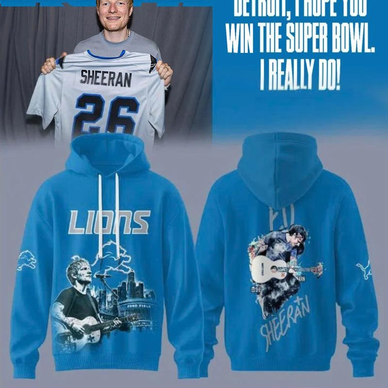 Musemora - Men's Detroit Lions Hoodie - Super Bowl