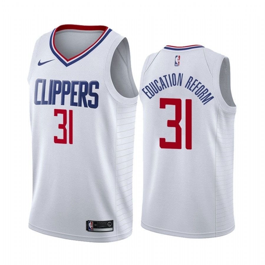 Men's Marcus Morris Sr. Education Reform Clippers Association Jersey Multicolor S-3XL