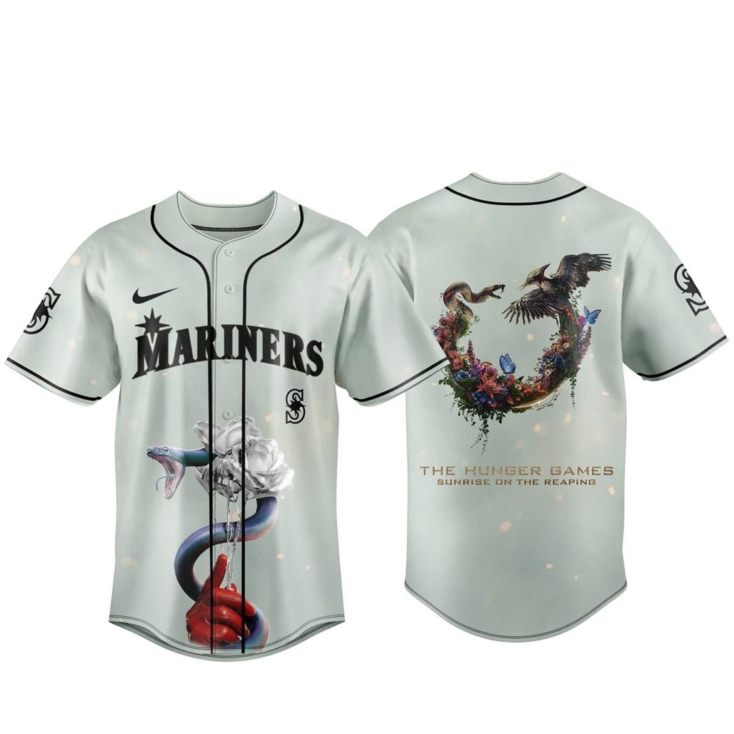 Seattle Mariners x The Hunger Games Sunrise on the Reaping 2026 Baseball Jersey