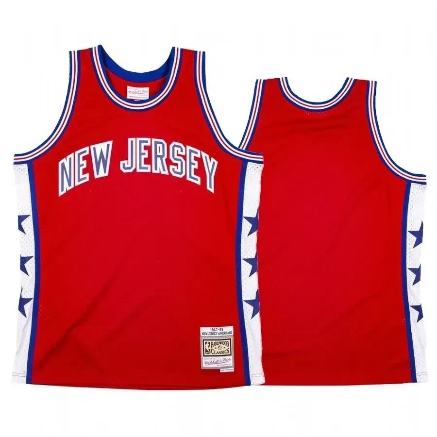 Men's New Jersey Americans Aba Red Hardwood Classics 1967 Jersey