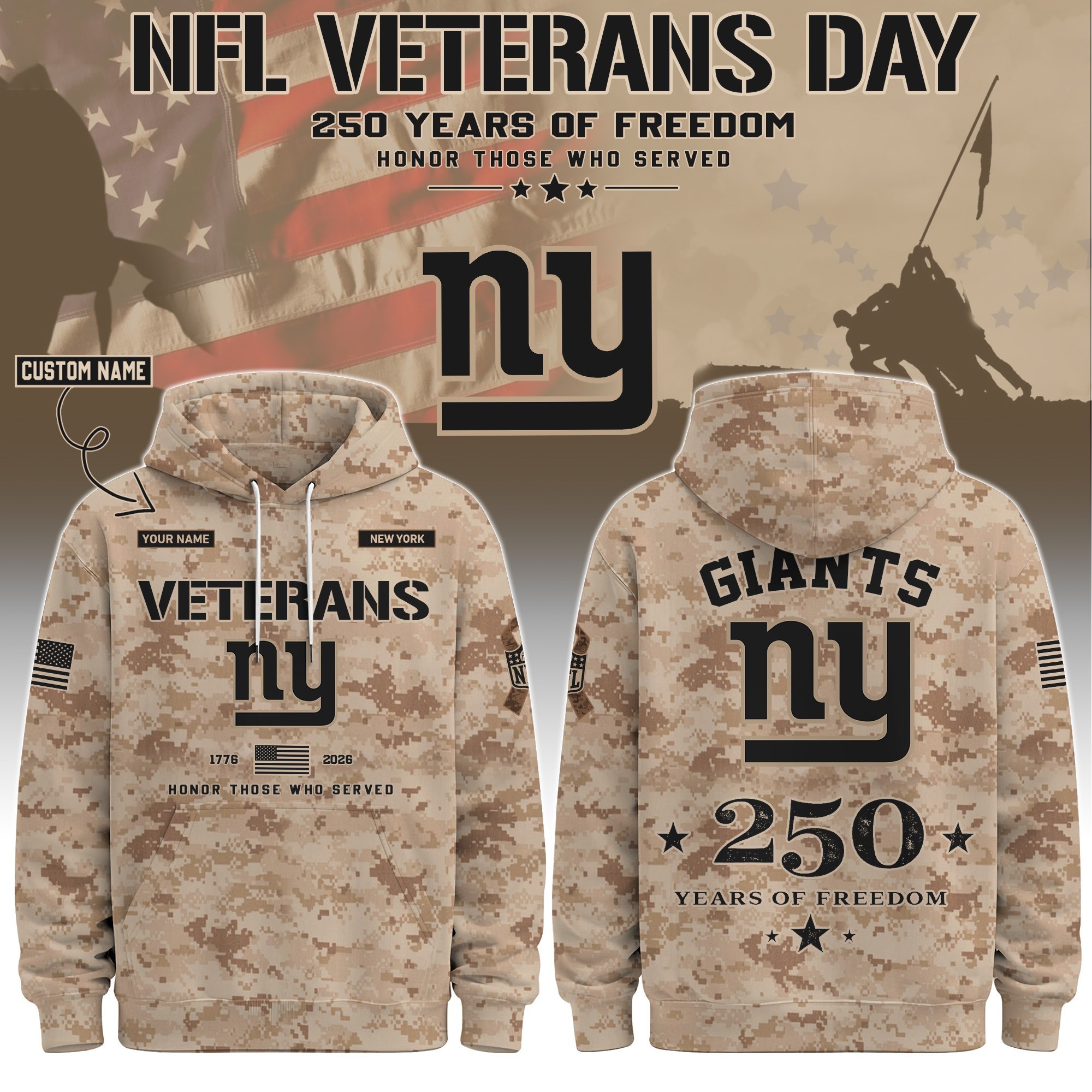 Musemora - Unisex New York Giants Hoodie - Football