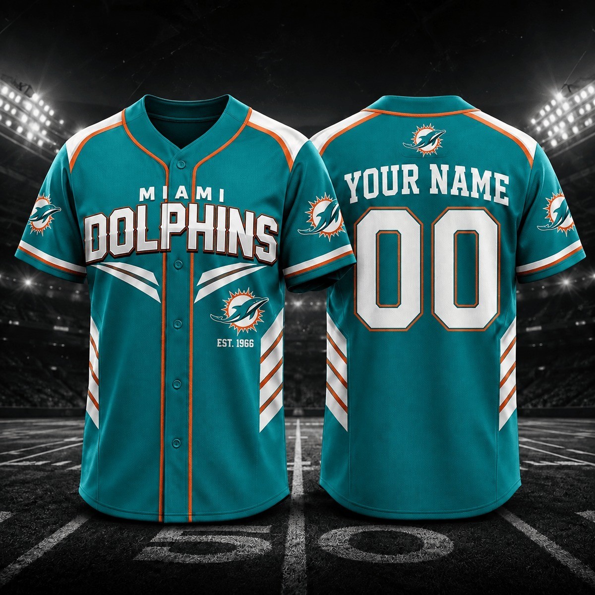 Musemora - Unisex Miami Dolphins Jersey - Game Day Football