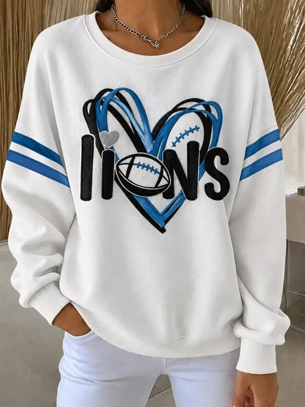 Musemora - Unisex Detroit Lions Sweatshirt - Game Day Football