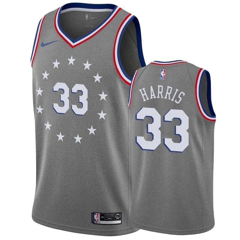 Men's Tobias Harris 33 Philadelphia 76ers City Gray Jersey S-3XL