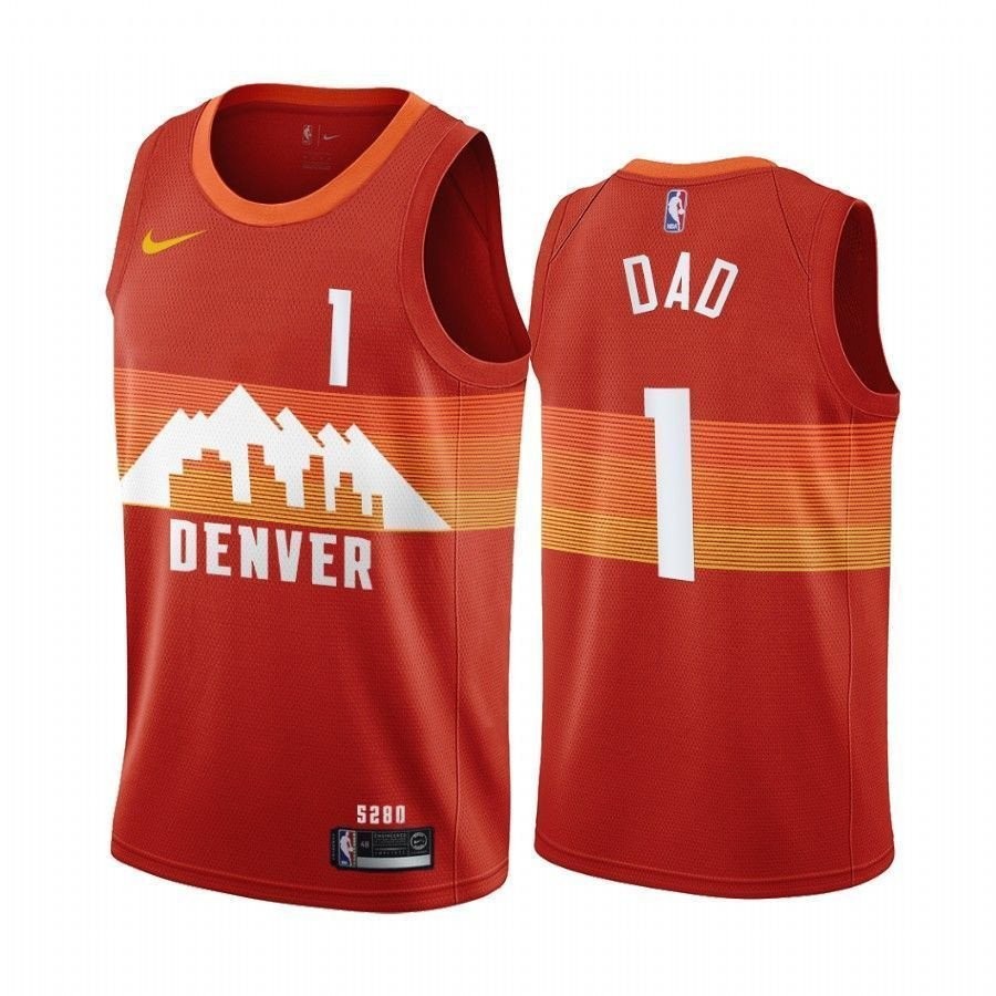 Denver Nuggets Father's Day Red No.1 Dad Unisex Jersey - Multicolor, Sizes S-3XL