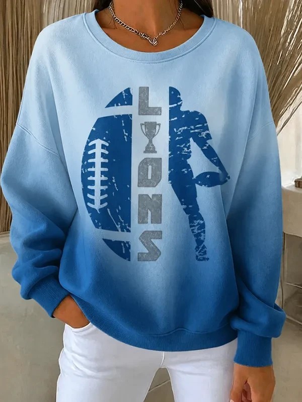 Musemora - Unisex Detroit Lions Sweatshirt - Game Day Football