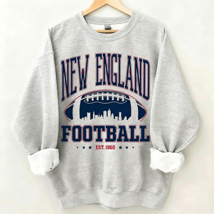 Musemora - Unisex New England Patriots Sweatshirt - Football
