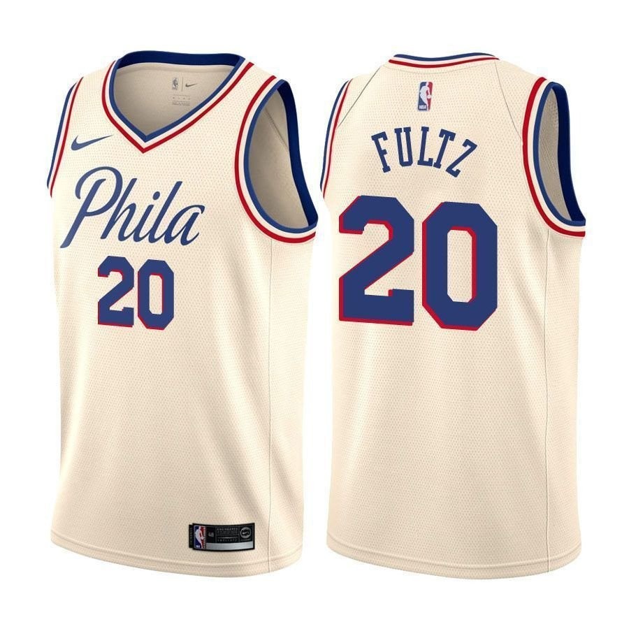 Philadelphia 76ers Markelle Fultz #20 City Edition Natural Unisex Jersey