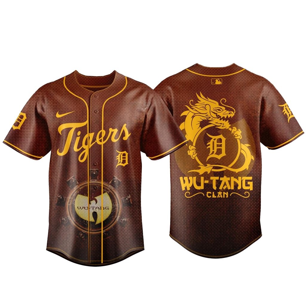 Detroit Tigers Wu-Tang Clan The Final Chamber US Tour 2026 Baseball Jersey