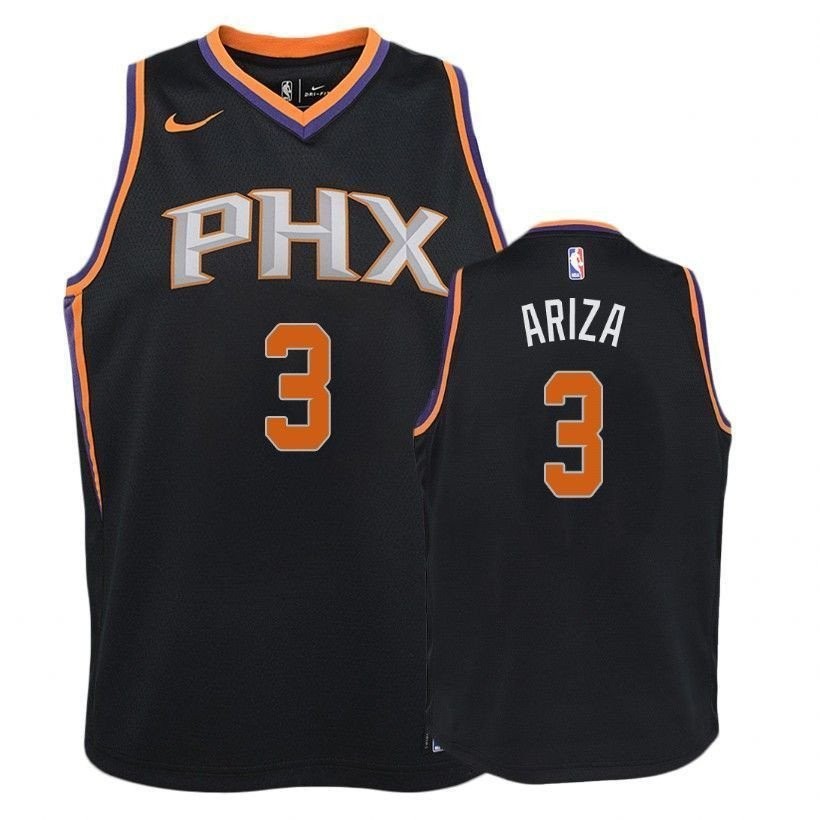 Youth Suns Trevor Ariza 3 Statet Black Jersey