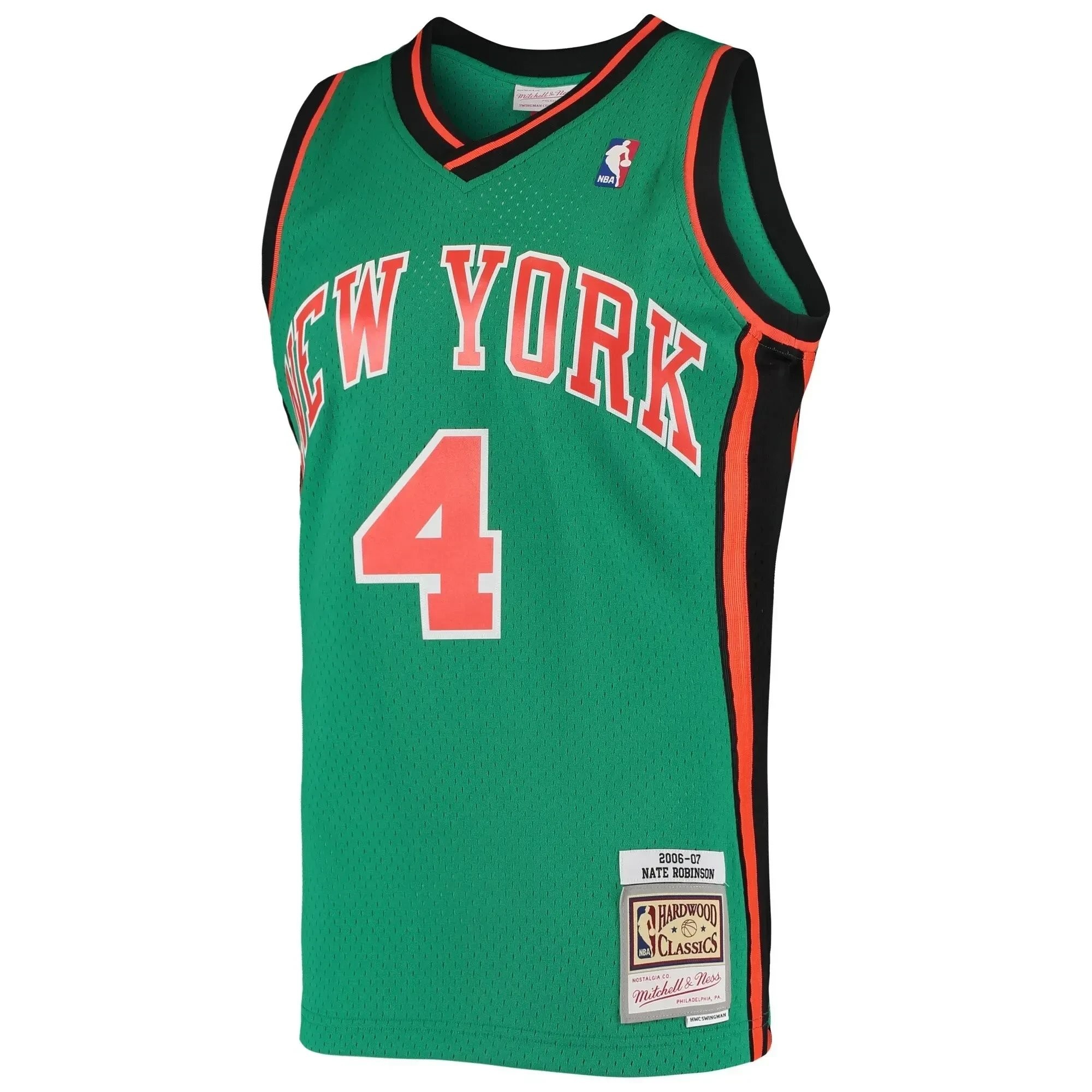 Nate Robinson New York Knicks Mitchell Ness Hardwood Classics Swingman Jersey - Green - Image 2